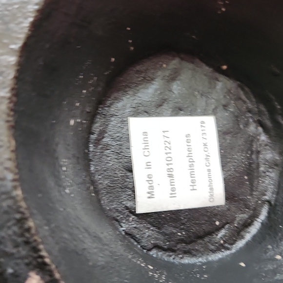 Decorate metal urn with lid - Picture 6 of 8